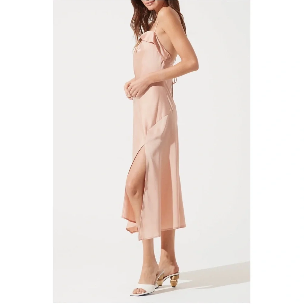astr the label cowl slip midi dress ASTR the Label Gaia Floral Print Cowl Neck Sleeveless Slip Dress